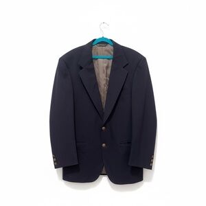 Vintage Christian Dior Monsieur Men’s Navy Blue Wool Blazer, Jacket, Size M.